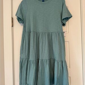 Women’s Old Navy TShirt Blue Green Teal Dress - Size M
